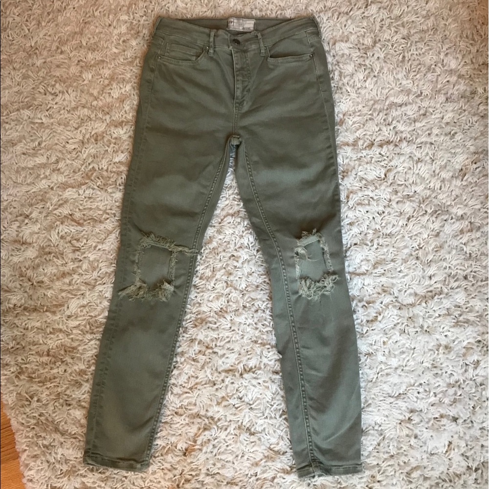 Free People Busted Knee Skinny Jeans